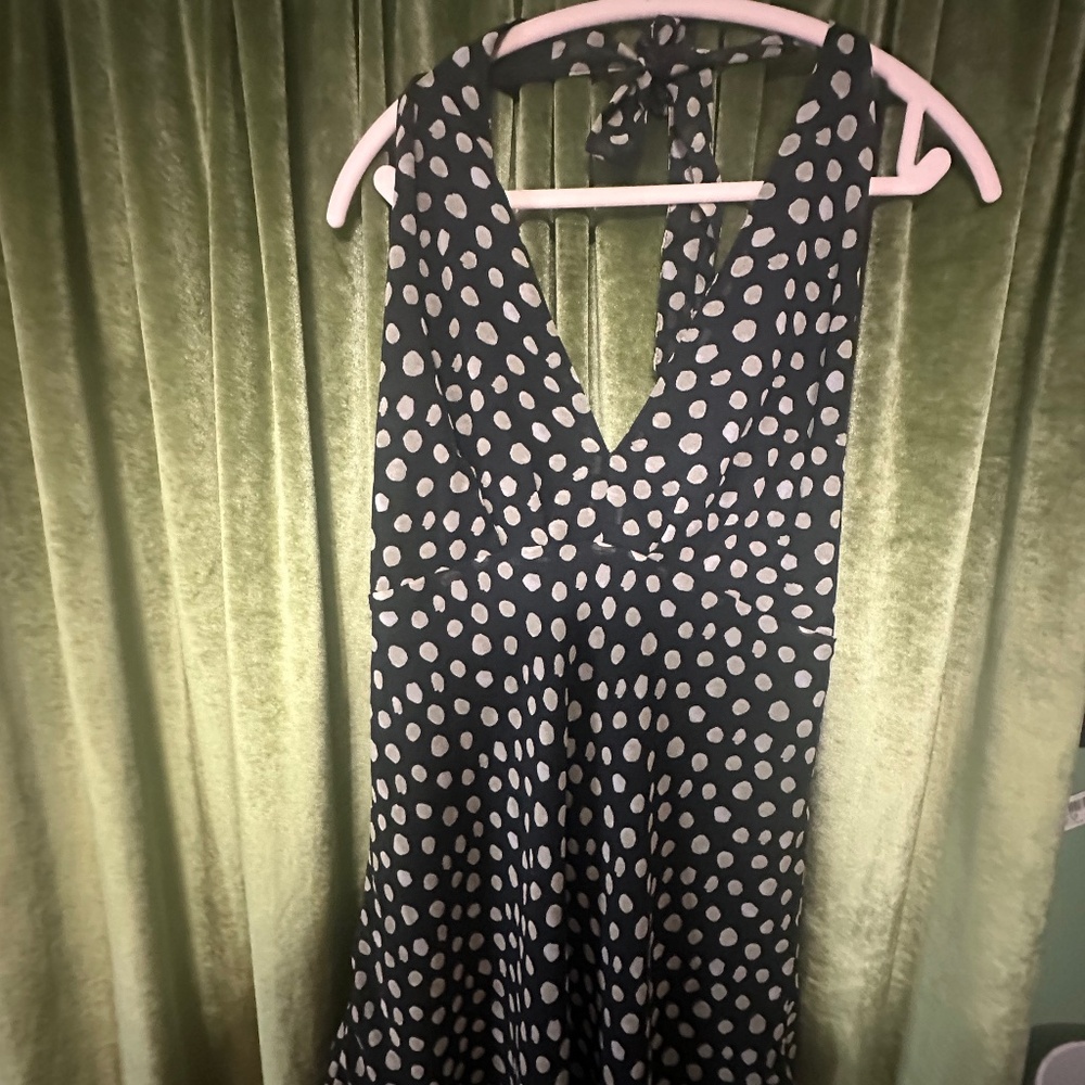 FOREVER 21 Polka Dot Halter Mini dress
